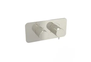 Saneux Eden 1 Way Handles & Plate Finish Kit In Landscape (for Ed019l.bn) - Brushed Nickel (pvd)