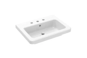 Saneux Indigo 60x45cm Washbasin 3th - European / Alpine White
