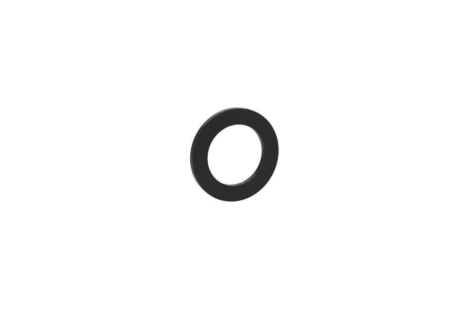 Saneux Cos - Ring Valve - 2 Way Diverter Ring & Shroud - Satin Black product image - Image 1