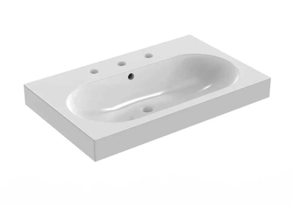 Saneux Austen 73x45cm Washbasin 3th product image - Image 1