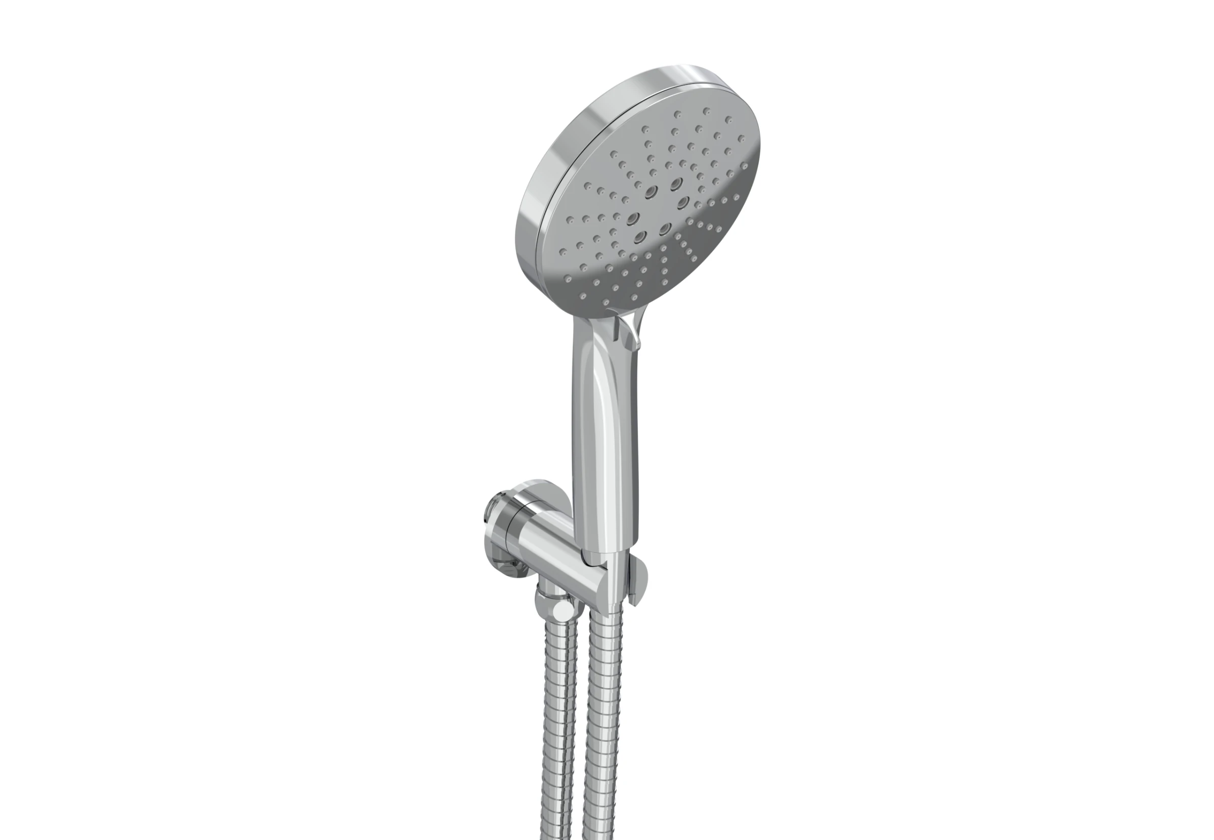 Saneux Cos 3 Function Handset - W/ Outlet Elbow & Holder & 150cm Hose - Chrome