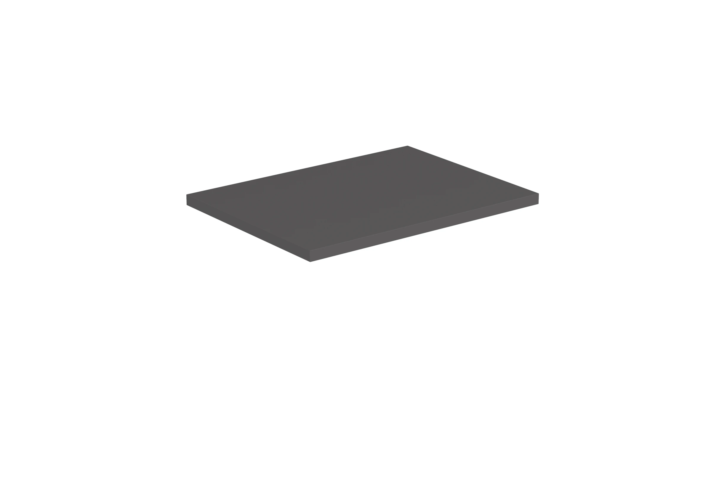 Saneux Austen 50cm Countertop - Matte Iron Grey
