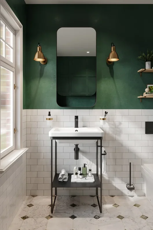 Saneux Volato 50cm Left Hand Mirror Cabinet - Matte Black detail view - Image 3