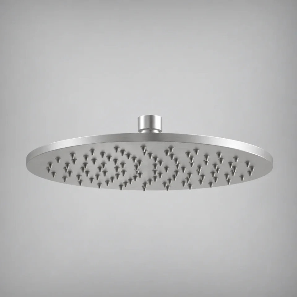 Ava Round 250mm Shower Head (8mm Thickness) - Brushed Stainless Steel product image - Image 14