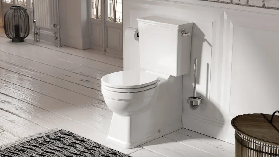 Saneux Cromwell Toilet Brush & Holder - Chrome detail view - Image 4