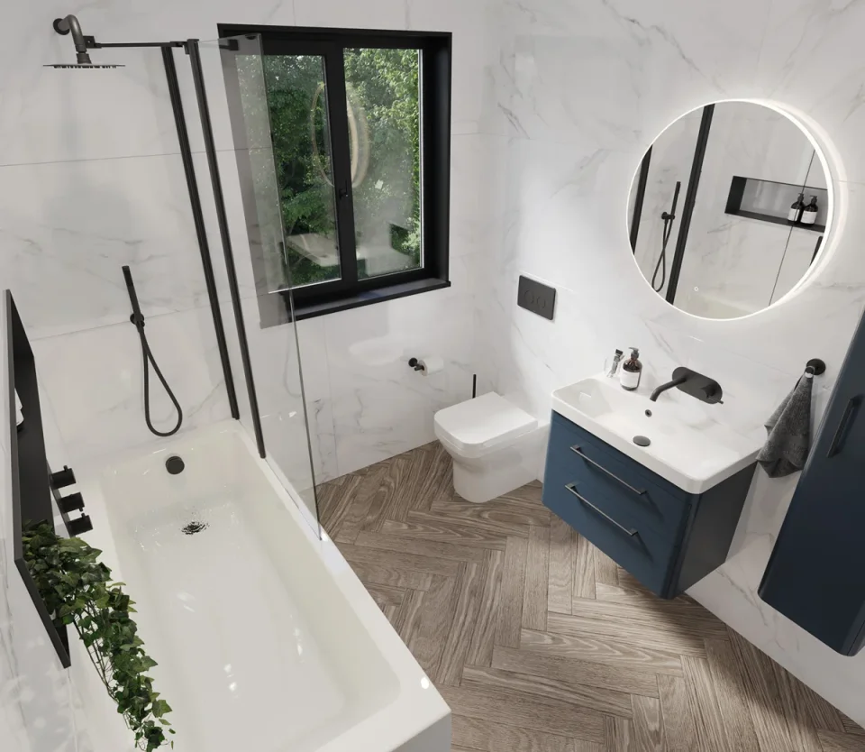 Saneux Stetson 1700x700mm Bath Single Ended & Bath Legs detail view - Image 6