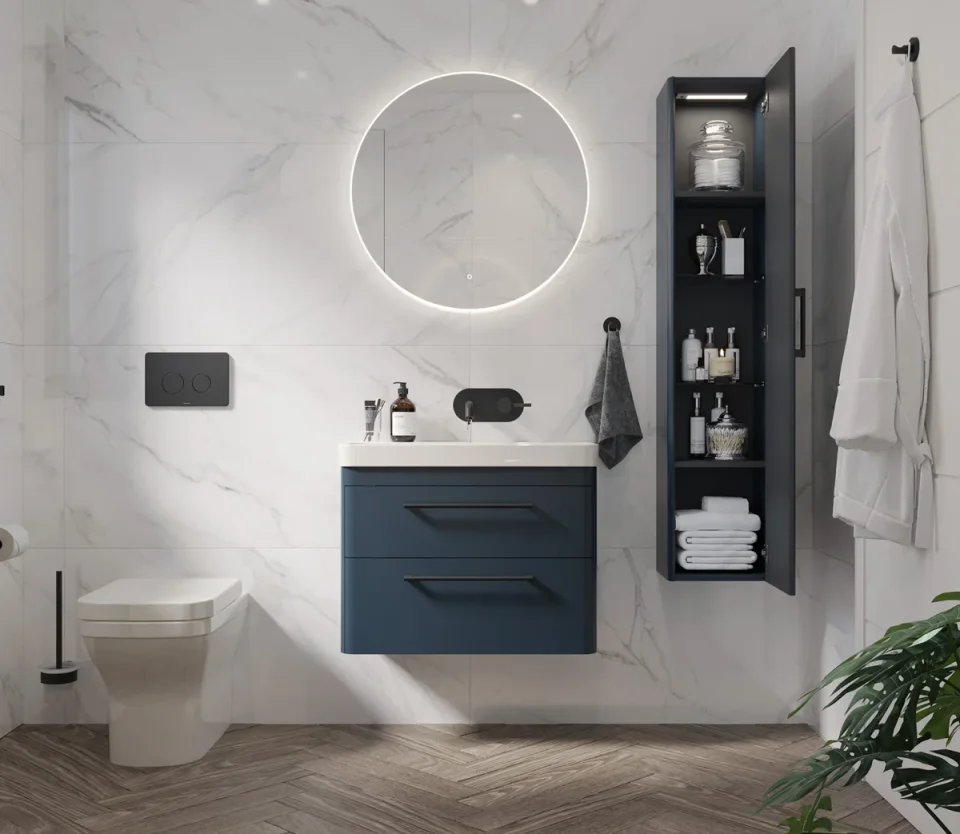 Saneux Indigo Back To Wall Wc Pan - Rimless detail view - Image 7