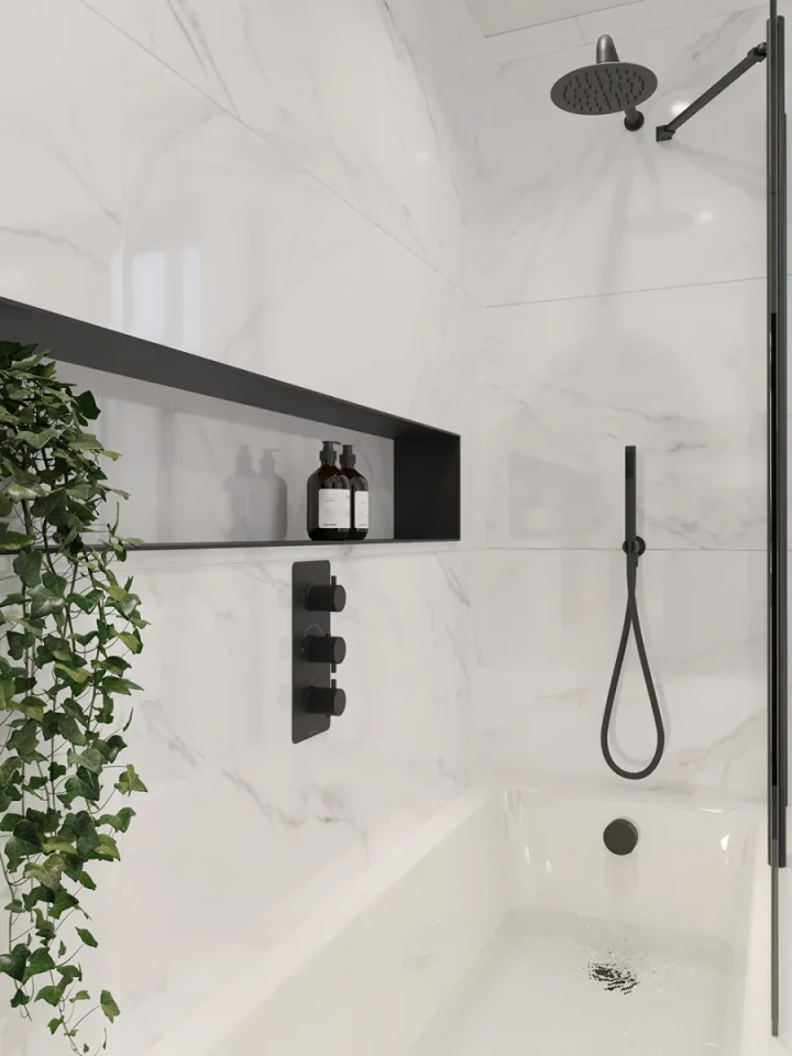 Saneux Stetson 1700x700mm Bath Single Ended & Bath Legs detail view - Image 8