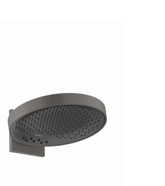 Hansgrohe Rainfinity Overhead Shower 360 3jet With Wall Connector Brushed Black Chrome