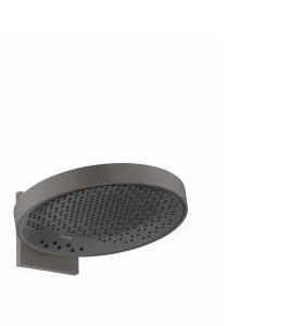 Hansgrohe Rainfinity Overhead Shower 360 3jet With Wall Connector Brushed Black Chrome