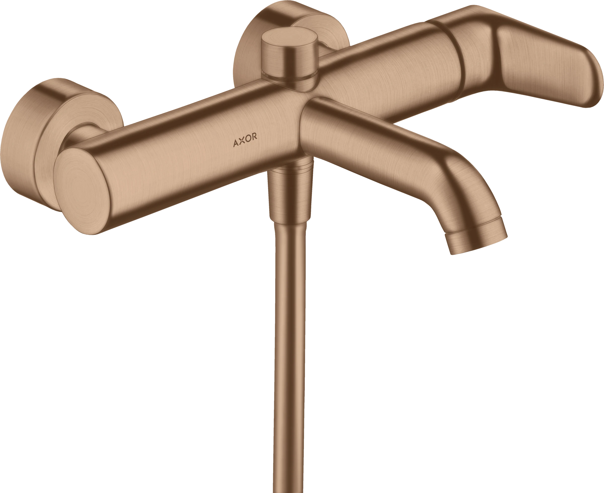 Axor Citterio M Single Lever Manual Bath Mixer For Exposed Installation Brushed Red Gold
