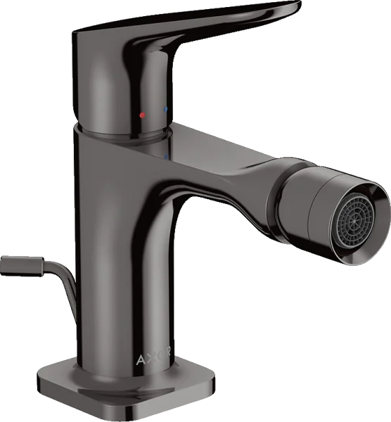 Axor Citterio M Single Lever Bidet Mixer With Pop-up Waste Polished Black Chrome
