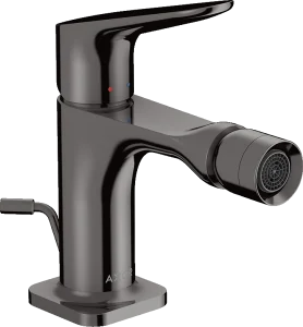 Axor Citterio M Single Lever Bidet Mixer With Pop-up Waste Polished Black Chrome