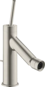 Axor Starck Single Lever Bidet Mixer With Pin Handle And Pop-up Waste Stainless Steel