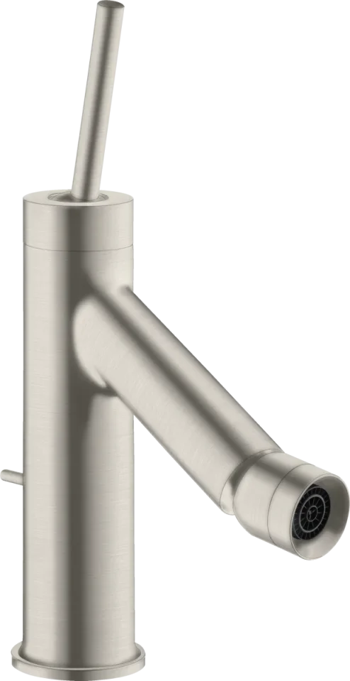 Axor Starck Single Lever Bidet Mixer With Pin Handle And Pop-up Waste Stainless Steel Optic product image - Image 1