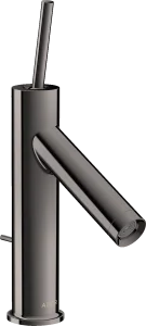 Axor Starck Single Lever Basin Mixer 90 With Pin Handle And Pop-up Waste Polished Black Chrome
