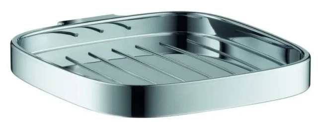 Hansgrohe Casetta Soap Dish E Chrome detail view - Image 2