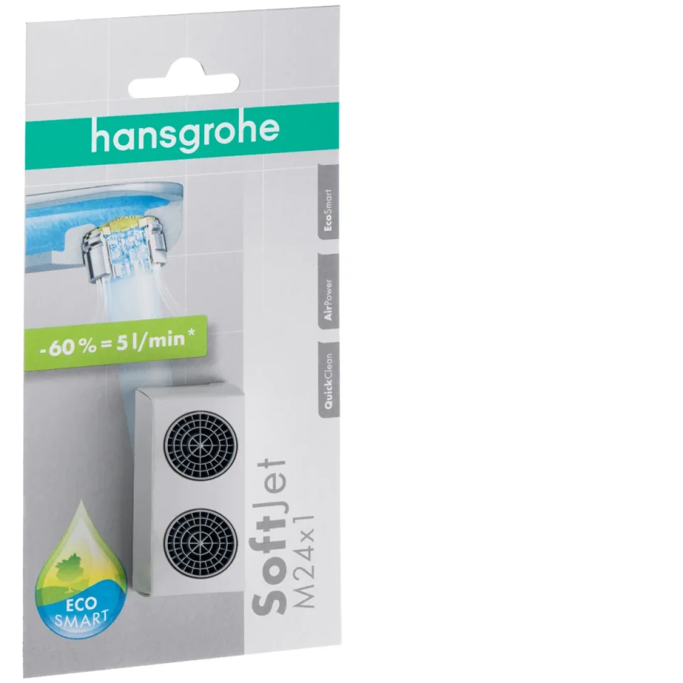 Hansgrohe Softjet Aerator Set M24 X 1 With Water Dimmer 5 L/min product image - Image 1