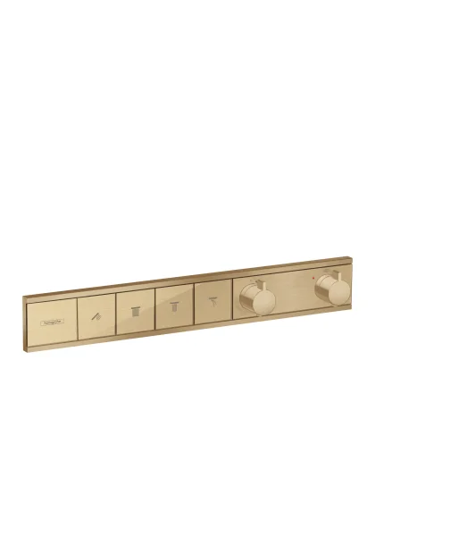 Hansgrohe Rainselect Thermostat For Concealed Installation For 4 Functions Brushed Bronze