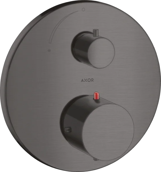 Axor Starck Thermostatic Mixer For Concealed Installation With Shut-off Valve Brushed Black Chrome