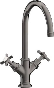 Axor Montreux 2-handle Basin Mixer 210 With Cross Handles And Pop-up Waste Polished Black Chrome