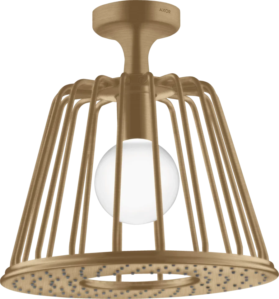 Axor Lampshower/nendo Lampshower 275 1jet With Ceiling Connector Brushed Bronze product image - Image 1