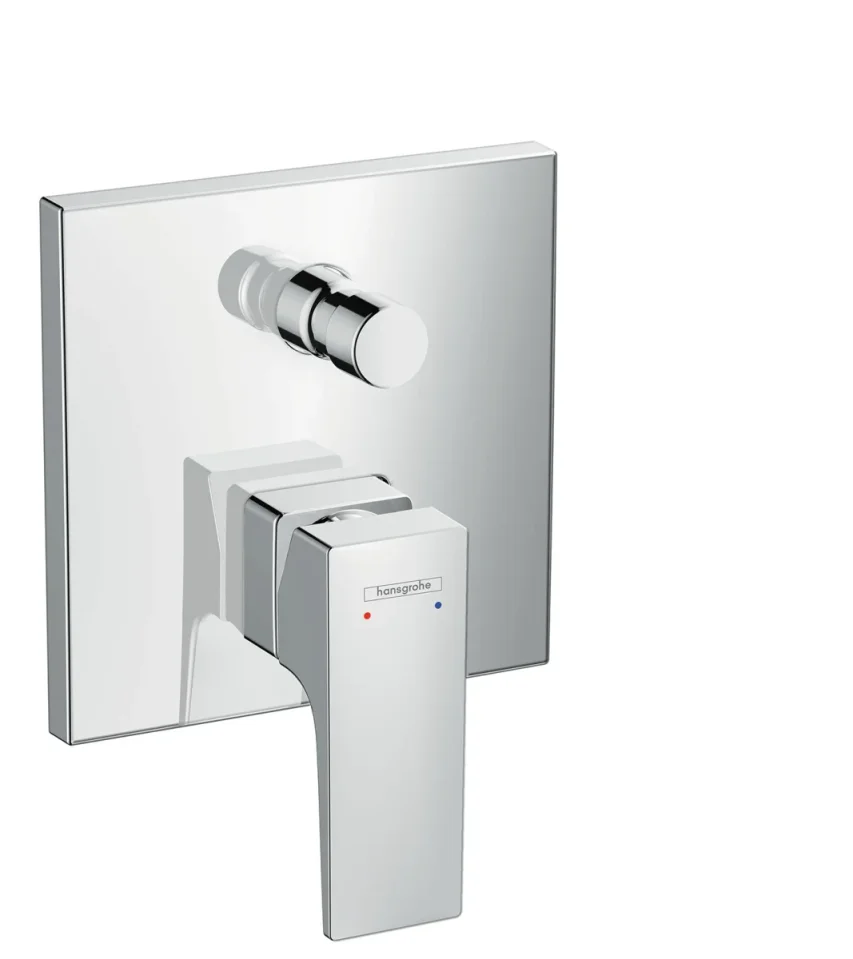 Hansgrohe Metropol Single Lever Manual Bath Mixer For Concealed Installation With Lever Handle And Integrated Backflow Prevention Chrome product image - Image 1