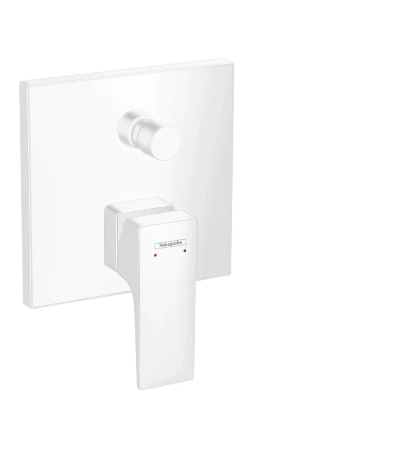 Hansgrohe Metropol Single Lever Manual Bath Mixer For Concealed Installation With Lever Handle Matt White product image - Image 1