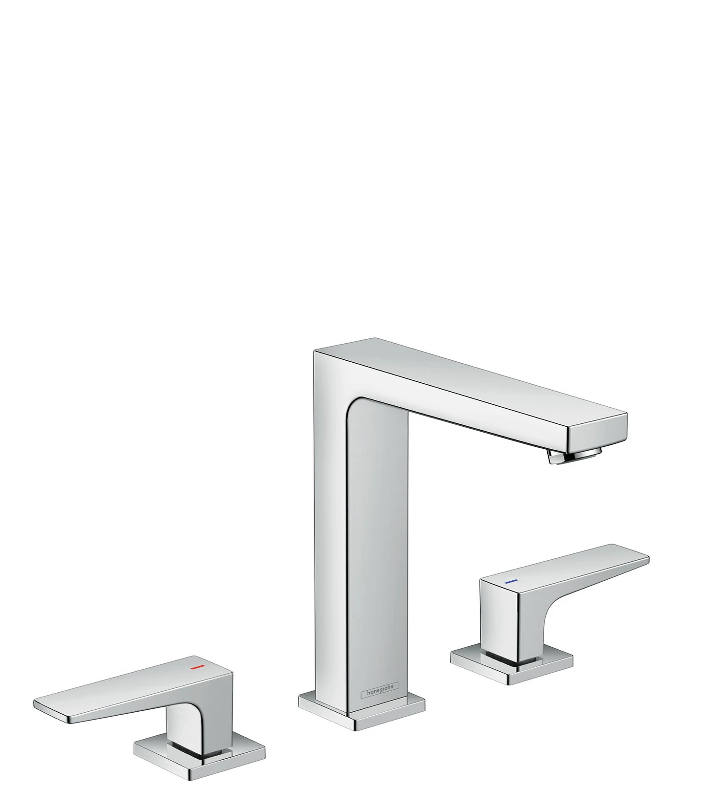 Hansgrohe Metropol 3-hole Basin Mixer 160 With Lever Handles And Push-open Waste Chrome