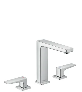 Hansgrohe Metropol 3-hole Basin Mixer 160 With Lever Handles And Push-open Waste Chrome