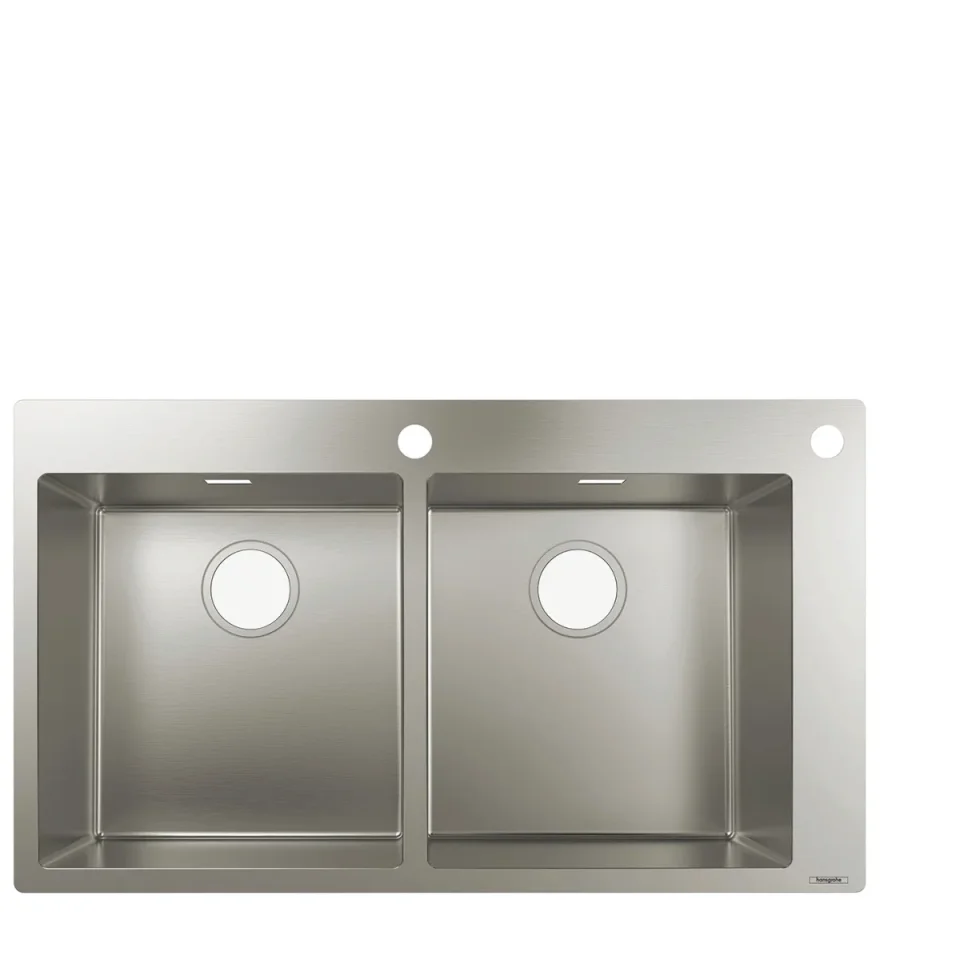 Hansgrohe S71 S712-f765 Built-in Sink 370/370 Stainless Steel product image - Image 1