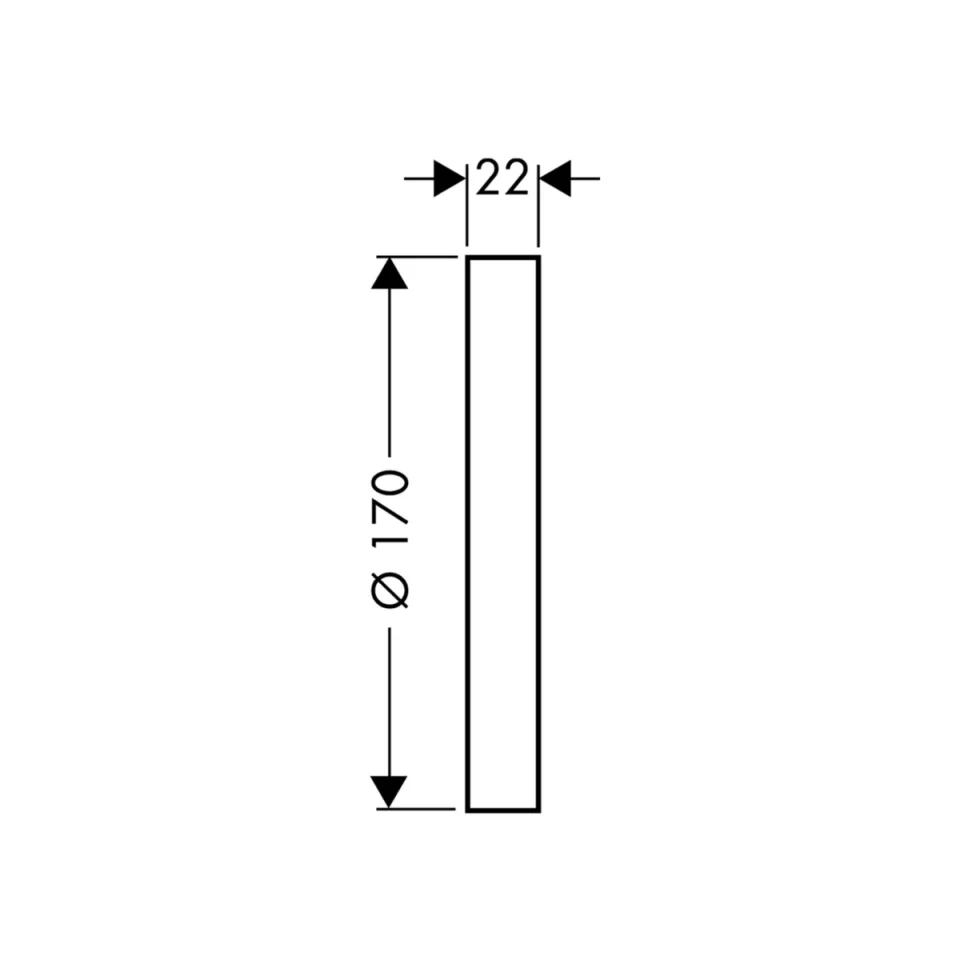Hansgrohe Extension Set 170 Mm Brushed Brass detail view - Image 2