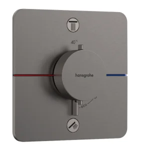 Hansgrohe Showerselect Comfort Q Thermostatic Shower Mixer Concealed 262 X 233 X 168mm Gunmetal/chrome - Brushed