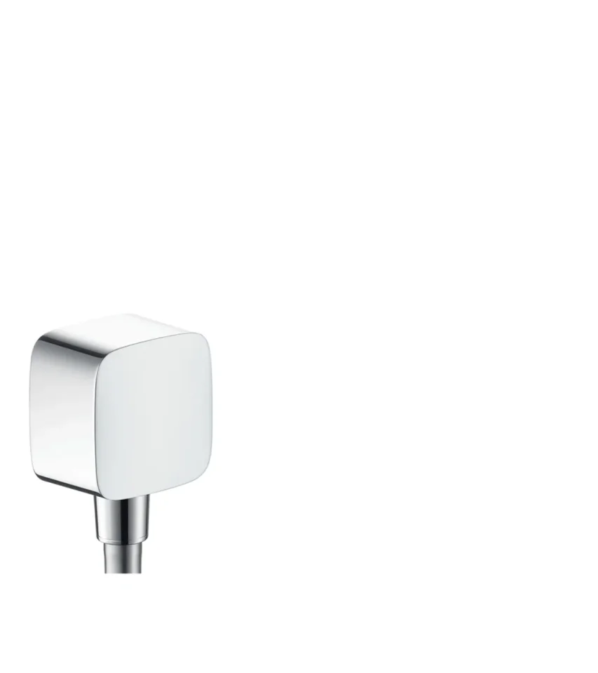 Hansgrohe Fixfit Wall Outlet With Non-return Valve Brushed Nickel product image - Image 1