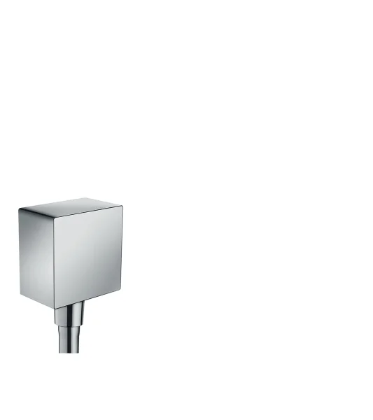 Hansgrohe Fixfit Wall Outlet Square With Non-return Valve Brushed Brass