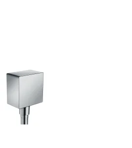 Hansgrohe Fixfit Wall Outlet Square With Non-return Valve Brushed Brass