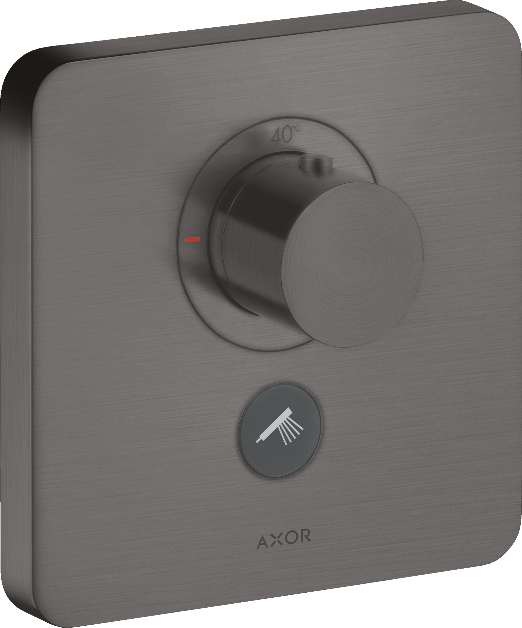 Axor Showerselect Thermostatic Mixer Highflow Softsquare For Concealed Installation For Multiple Outlets Brushed Black Chrome