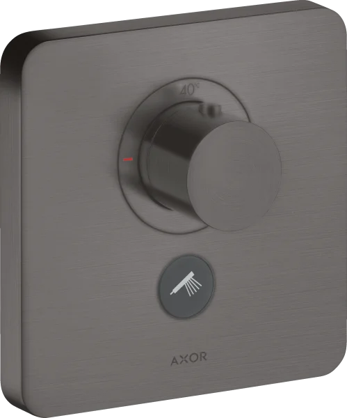 Axor Showerselect Thermostatic Mixer Highflow Softsquare For Concealed Installation For Multiple Outlets Brushed Black Chrome
