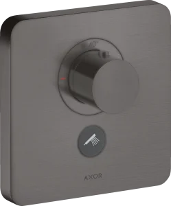 Axor Showerselect Thermostatic Mixer Highflow Softsquare For Concealed Installation For Multiple Outlets Brushed Black Chrome