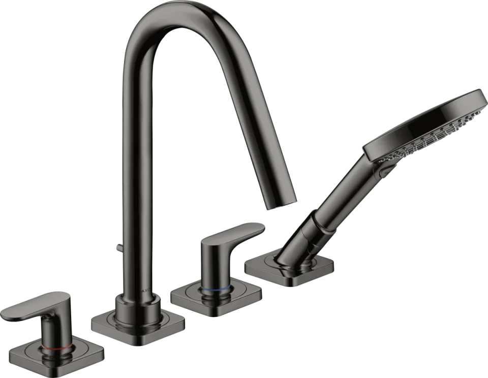 Axor Citterio M 4-hole Tile Mounted Bath Mixer With Lever Handles And Escutcheons product image - Image 1