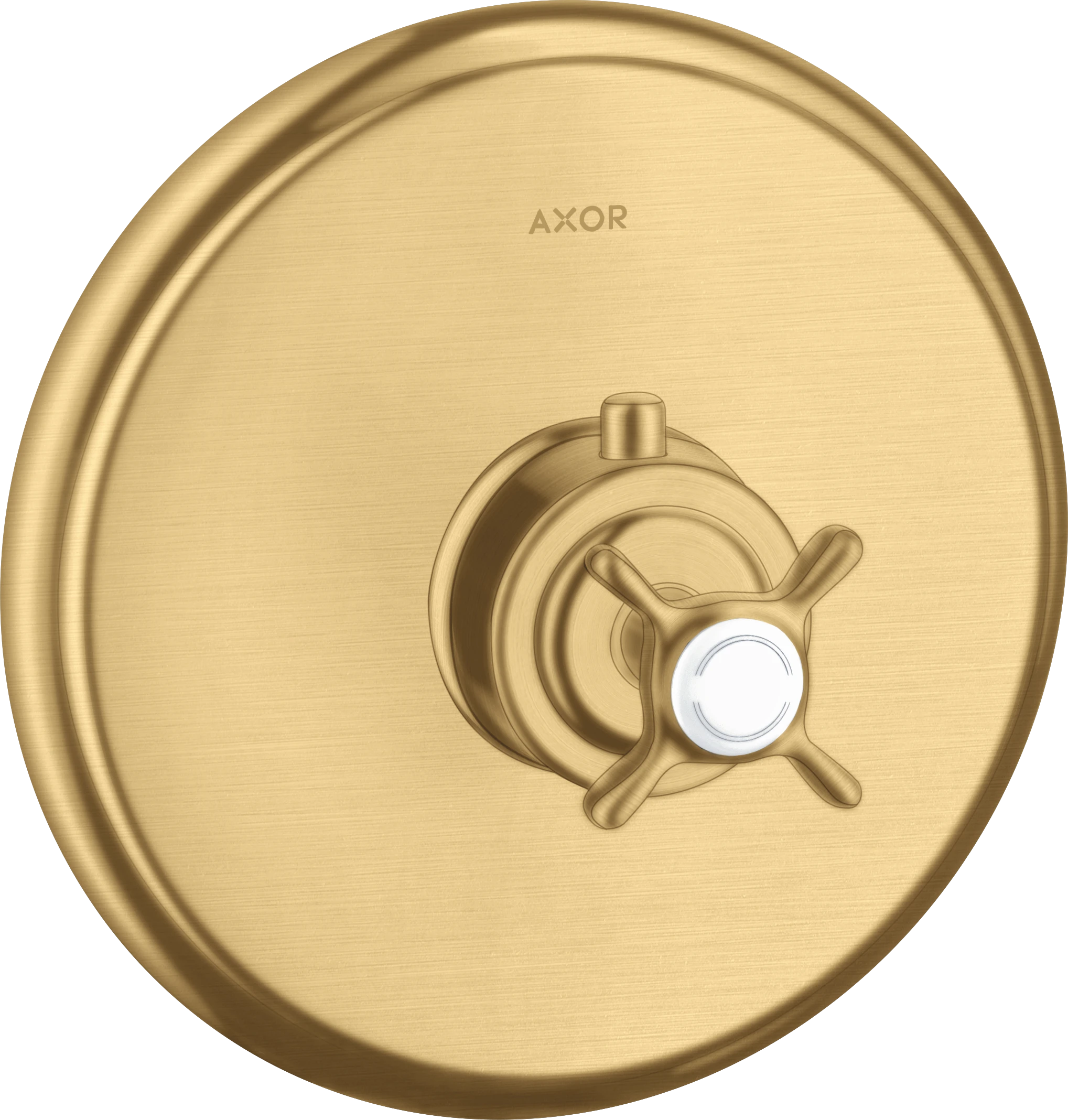 Axor Montreux Thermostatic Mixer For Concealed Installation With Cross Handle Gold Brushed