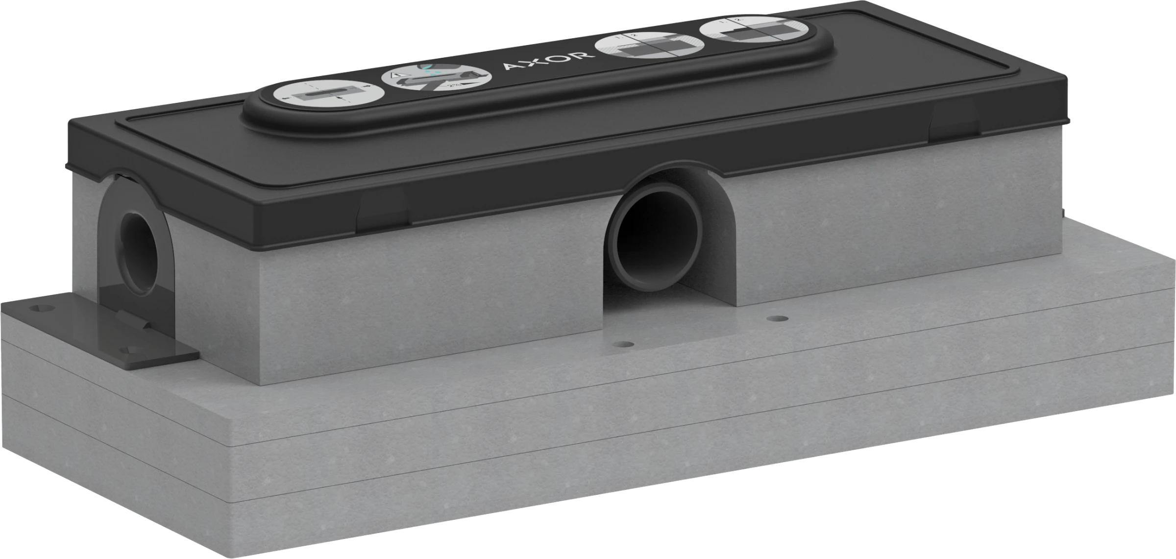 Axor Ubox Universal Concealed Basic Set Shower Wastes 425 X 175 X 150mm