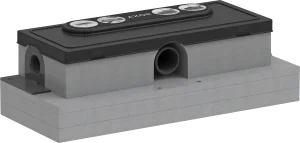 Axor Ubox Universal Concealed Basic Set Shower Wastes 425 X 175 X 150mm