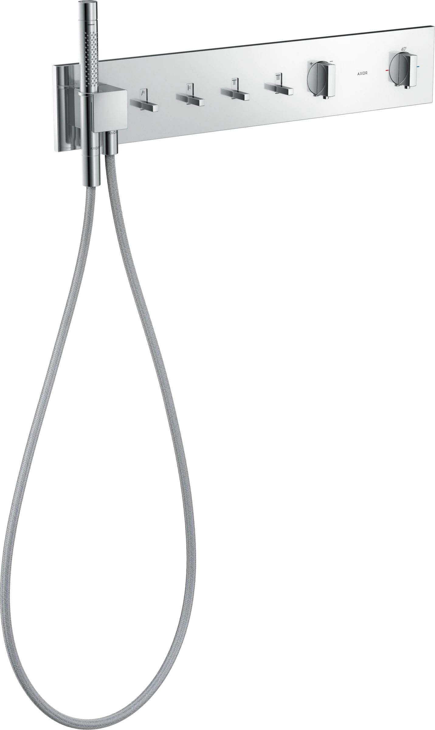Axor Showercomposition Thermostatic Shower Mixer Concealed 715 X 395 X 150mm Chrome