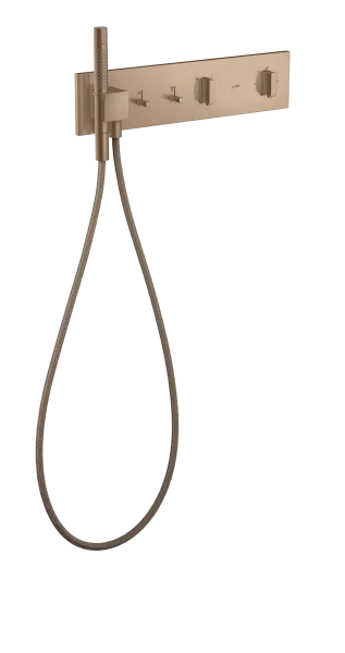 Axor Showercomposition Thermostatic Shower Mixer Concealed 560 X 390 X 150mm Rose Gold/gold - Brushed