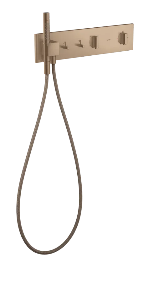 Axor Showercomposition Thermostatic Shower Mixer Concealed 560 X 390 X 150mm Rose Gold/gold - Brushed product image - Image 1