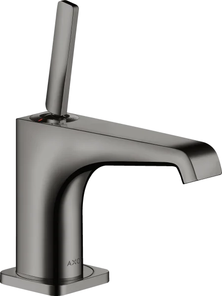 Axor Citterio E Single Lever Basin Mixer 90 With Pin Handle For Hand Wash Basins With Waste Polished Black Chrome