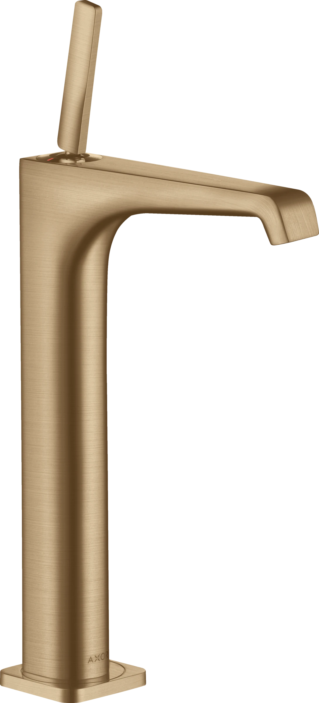Axor Citterio E Single Lever Basin Mixer 250 With Pin Handle For Wash Bowls With Waste Brushed Bronze
