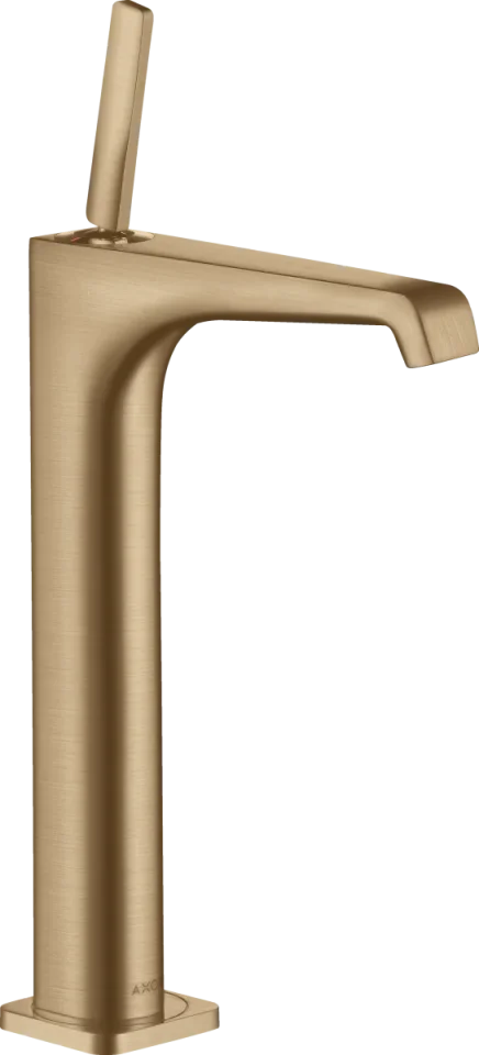 Axor Citterio E Single Lever Basin Mixer 250 With Pin Handle For Wash Bowls With Waste Brushed Bronze product image - Image 1