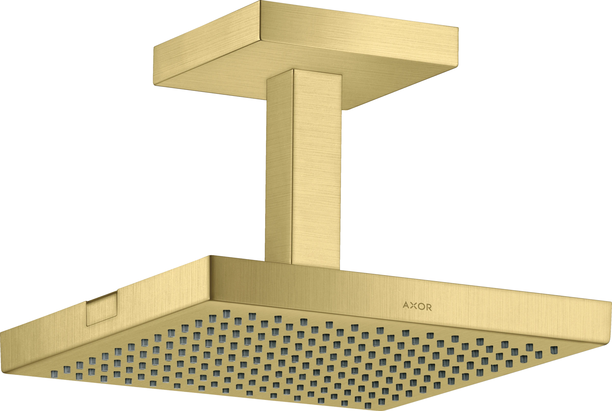 Axor Showersolutions Overhead Shower 240/240 1jet With Ceiling Connection Brushed Brass